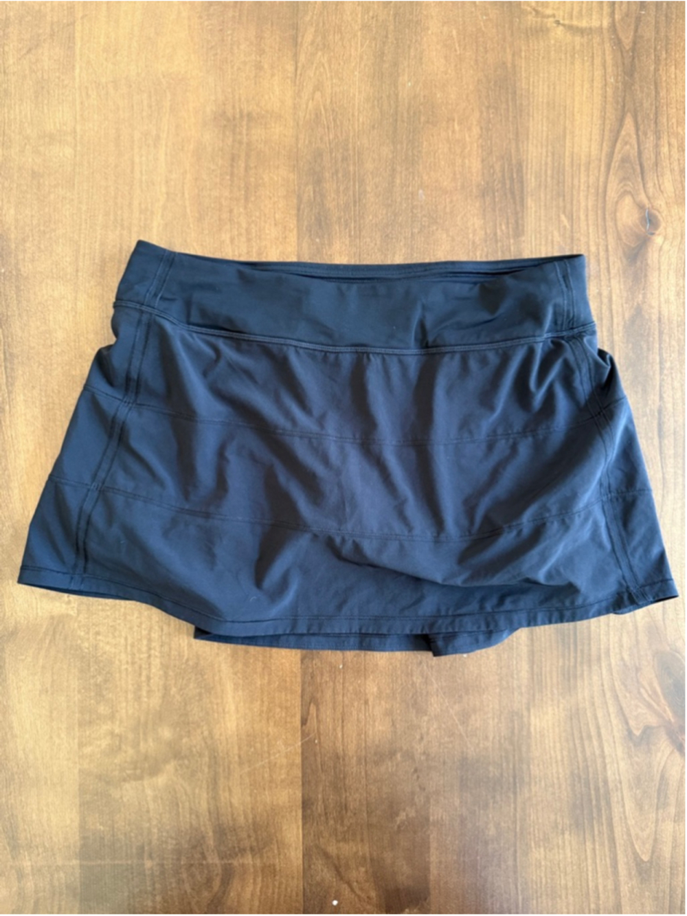 Lululemon Black Pace Rival Skirt Tall 15" Size 12 EUC